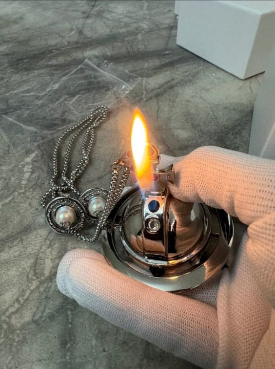Silver Shins Orb Lighter & Heart Orb Lighter Combo Bundle