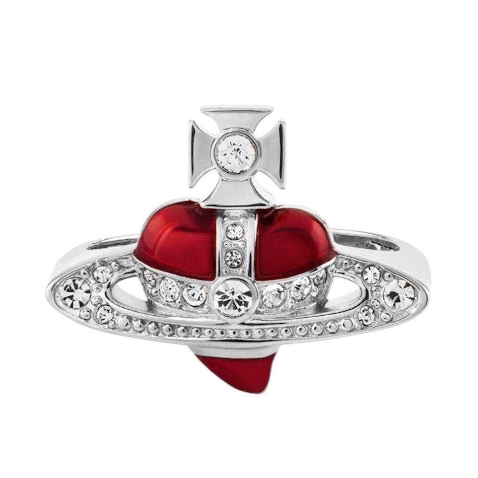 Mini Heart Orb Design Pendant Ring (3 colors)