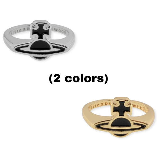 Black Shadow Outline Ring Gold & Silver (2 colors)