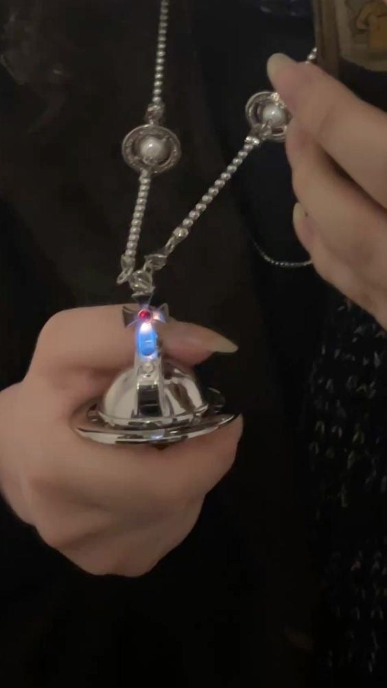 Shins Lighter Orb Necklace Gold & Silver