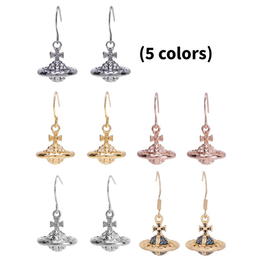Abstract Shape Multigem 3D Orb Earrings (5 Colors)