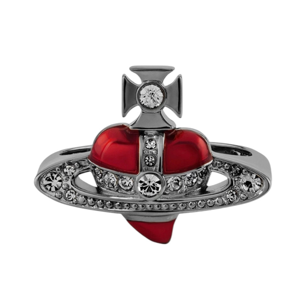 Mini Heart Orb Design Pendant Ring (3 colors)