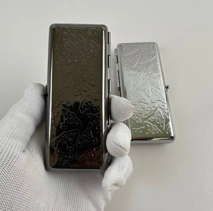 Cigarette Case Repeated Orb Design (2 Colors)