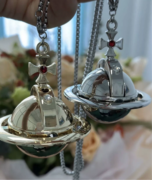 Shins Lighter Orb Necklace Gold & Silver