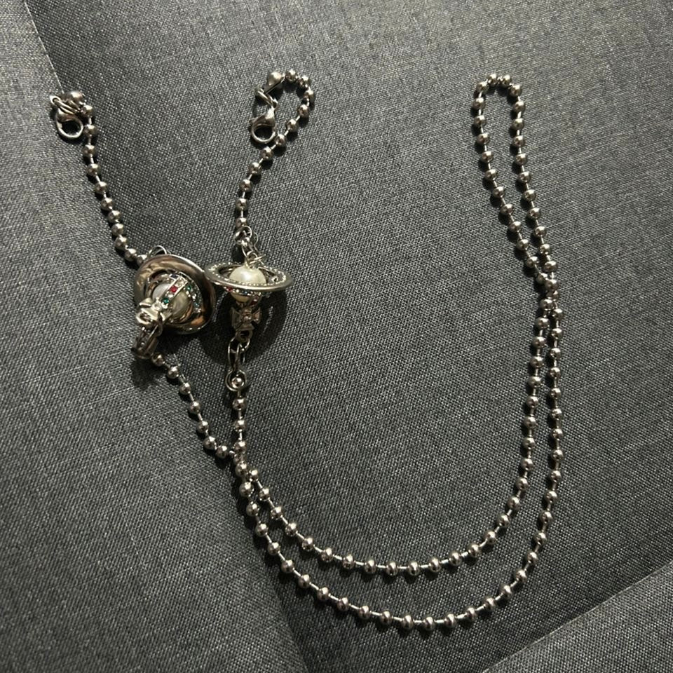 Shins Lighter Orb Necklace Gold & Silver