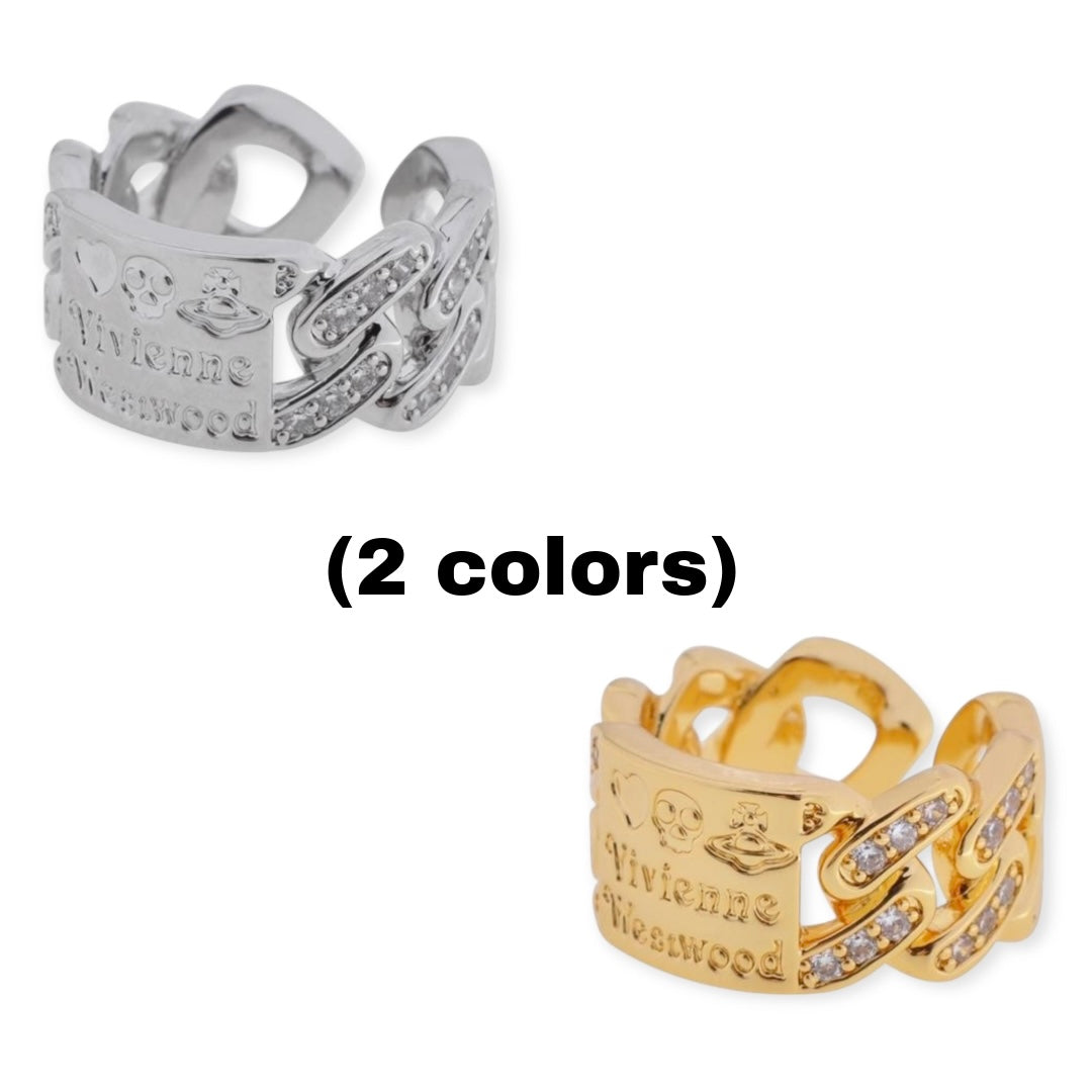 Open End Braided Belt Gold & Silver Ring (2 Colors)