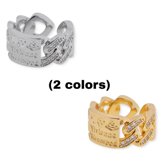 Open End Braided Belt Gold & Silver Ring (2 Colors)