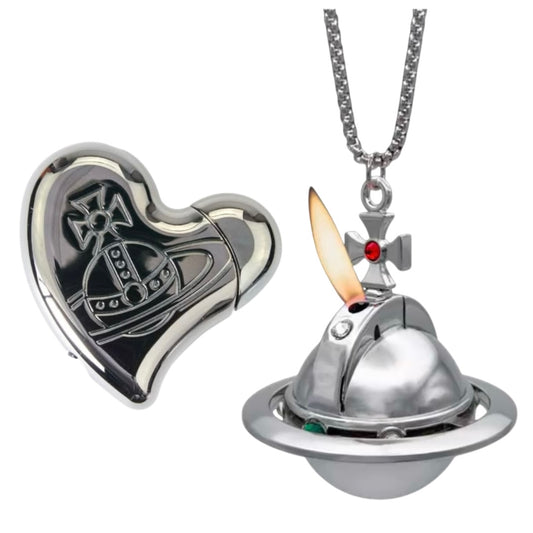 Silver Shins Orb Lighter & Heart Orb Lighter Combo Bundle