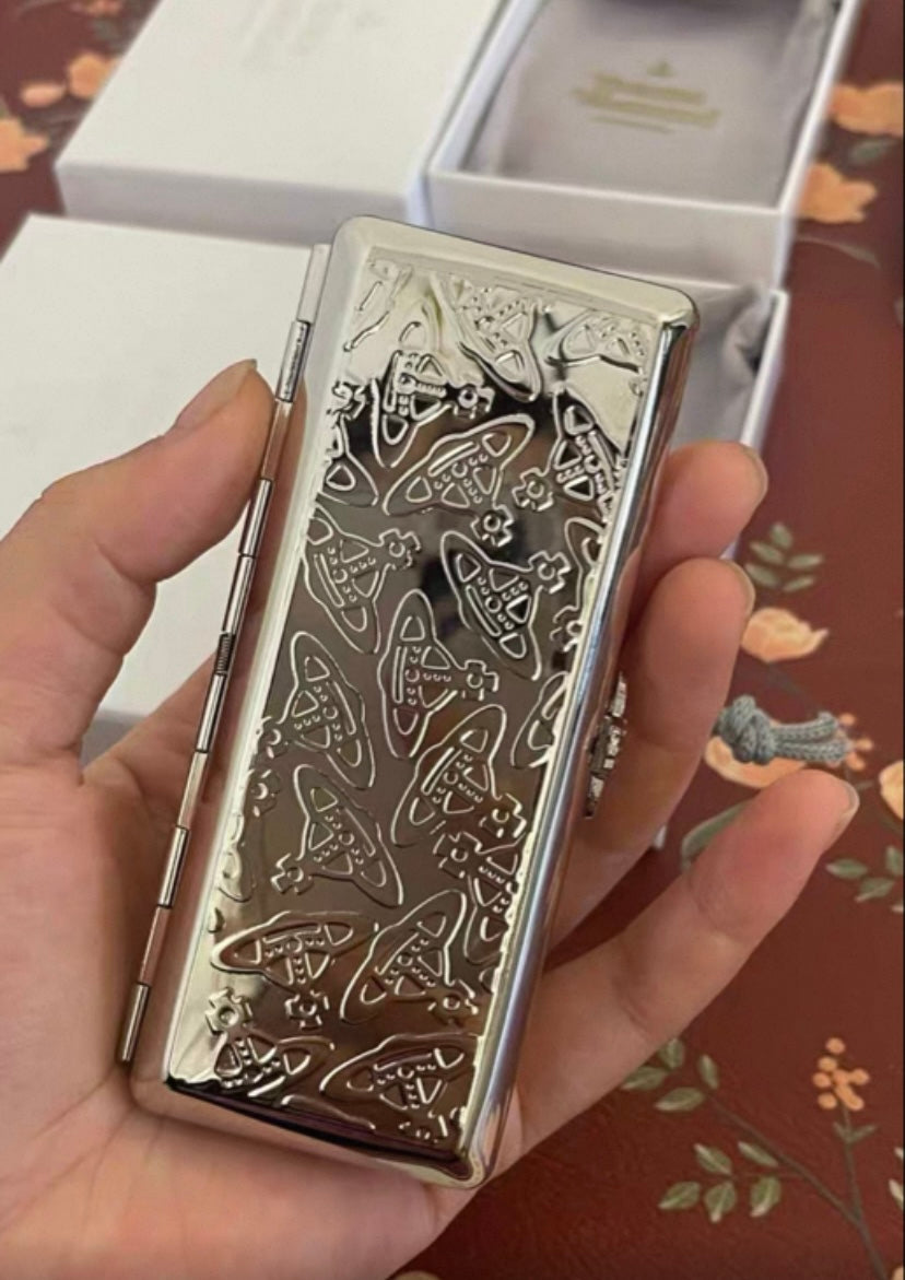 Cigarette Case Repeated Orb Design (2 Colors)