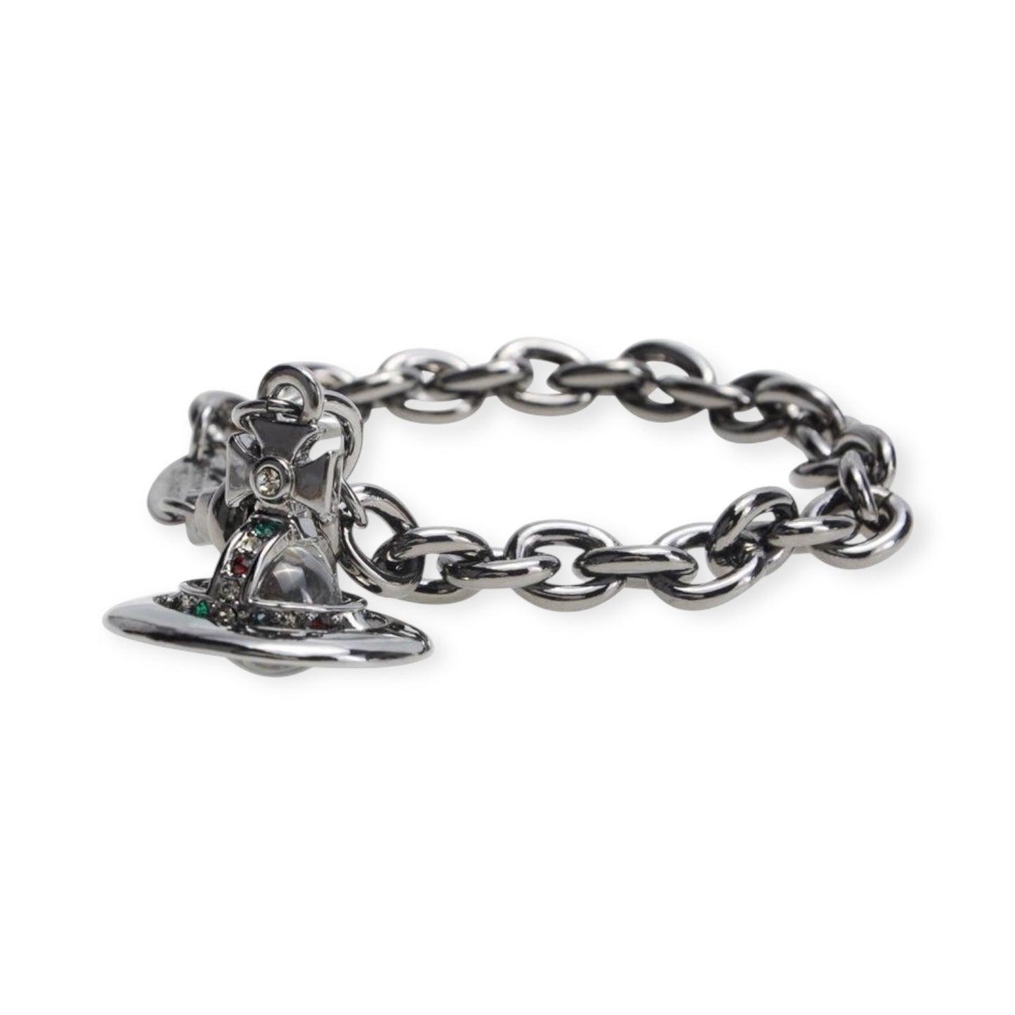 6MM Petite Hanging Orb Saturn Pendant Bracelet (7 Colors)