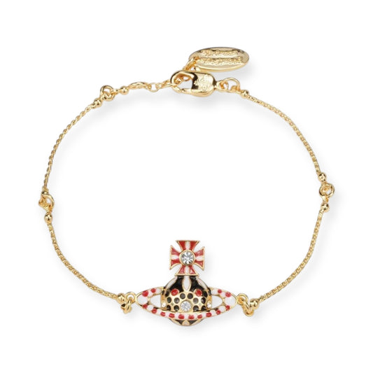 Multicolor Circus Polka Dot Design Orb Pendant Bracelet (4 Colors)