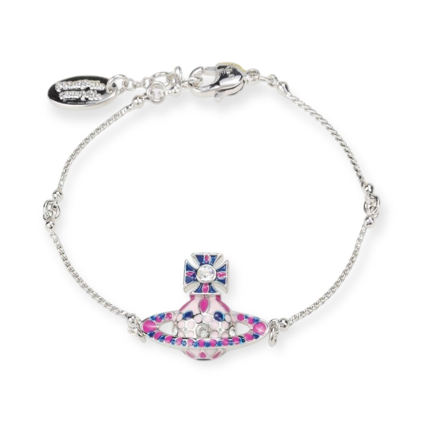 Multicolor Circus Polka Dot Design Orb Pendant Bracelet (4 Colors)