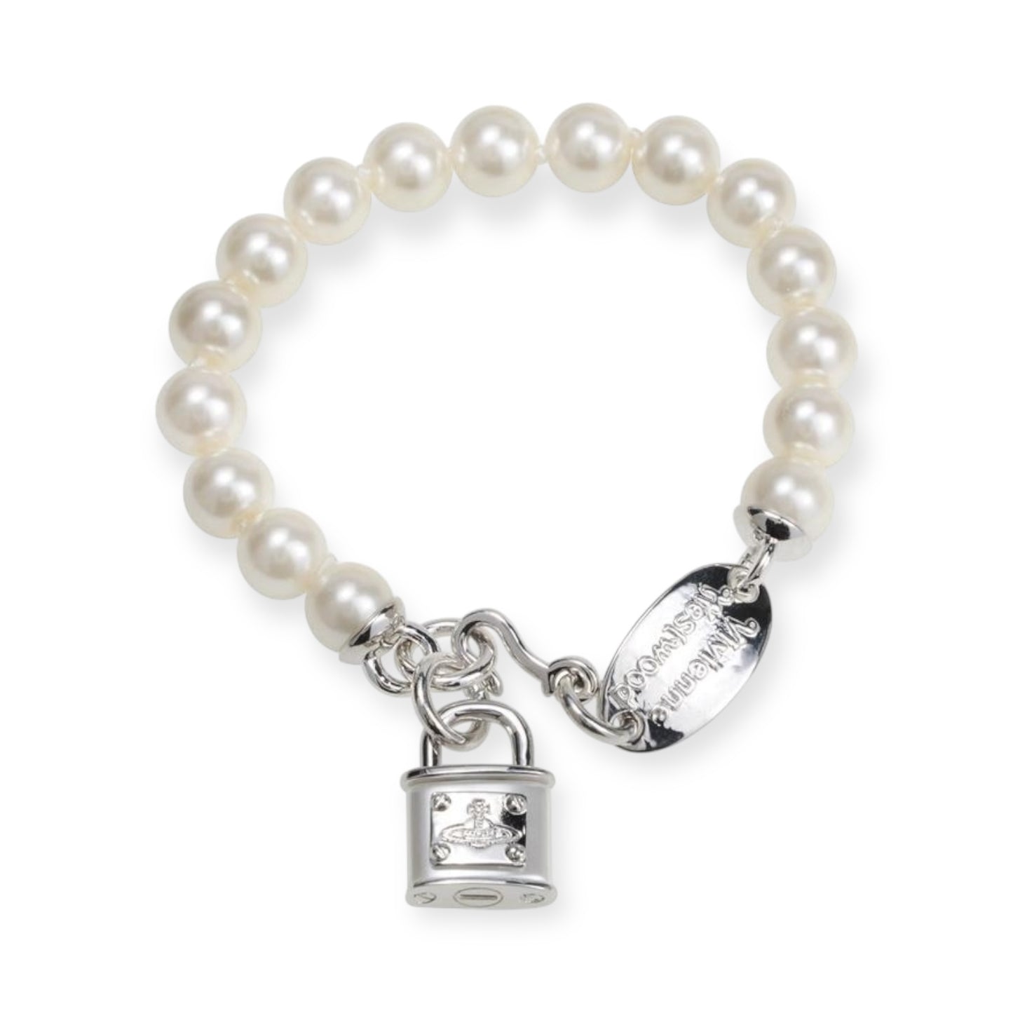 Rens Lock Locket Padlock Pendant Gold & Silver Bracelet (2 Colors)