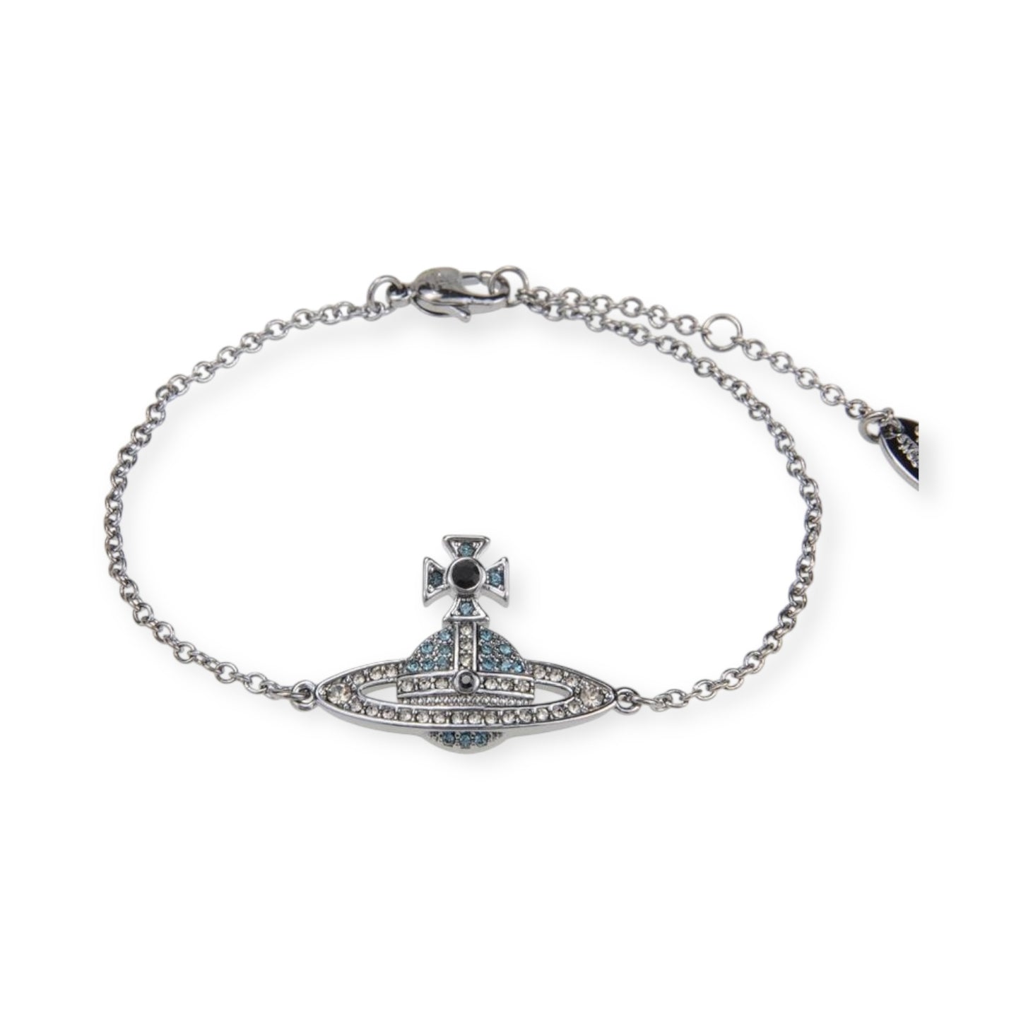 Gem Studded 2D Orb Pendant Bracelet (5 Colors)