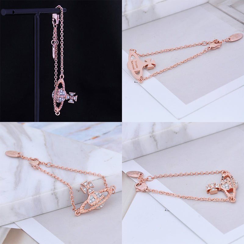 Abstract Shape Multigem 3D Orb Pendant Bracelet (5 Colors)