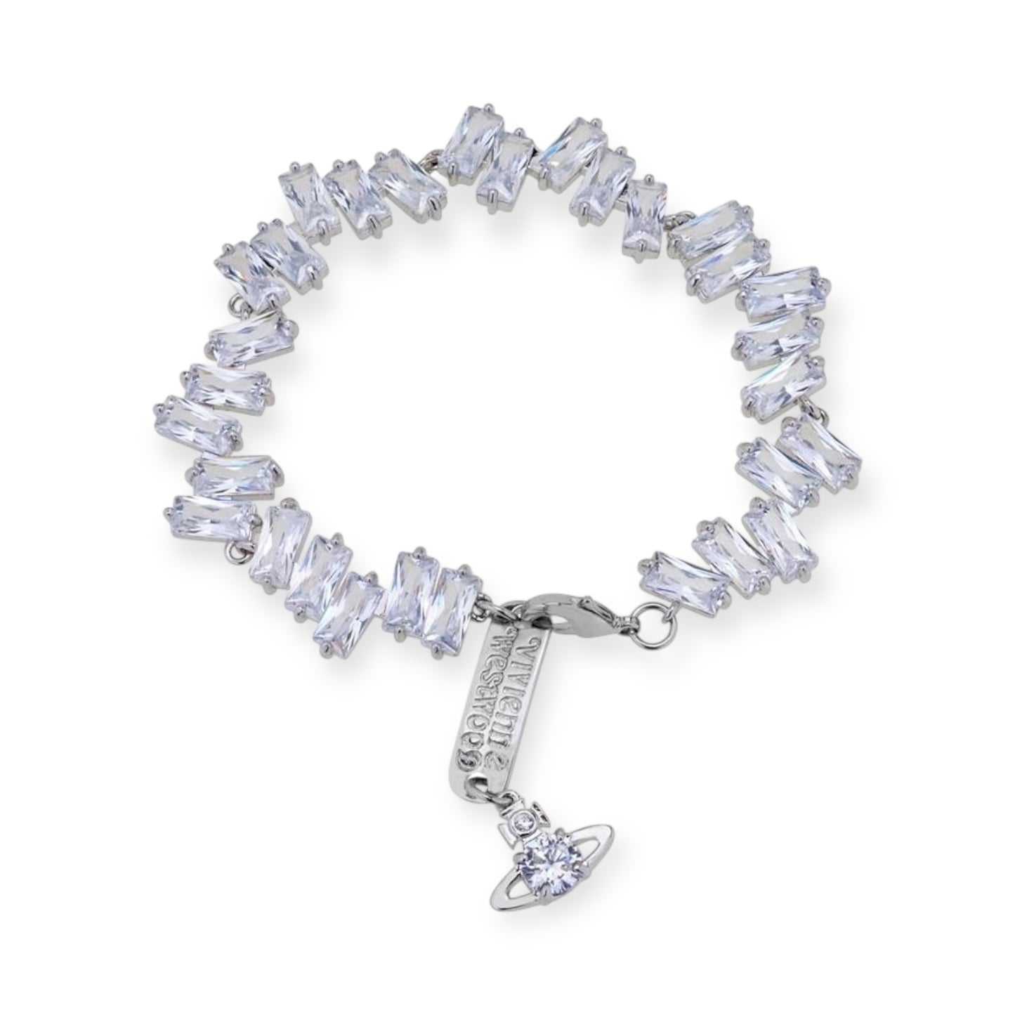 Crystal Shards Hanging Orb Pendant Gold & Silver Bracelet (2 Colors)