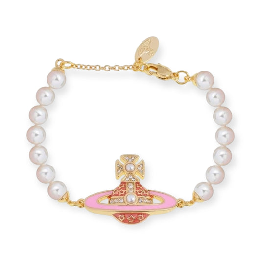 Multi Star Orb Pendant Beaded Pearl Bracelet (2 Colors)