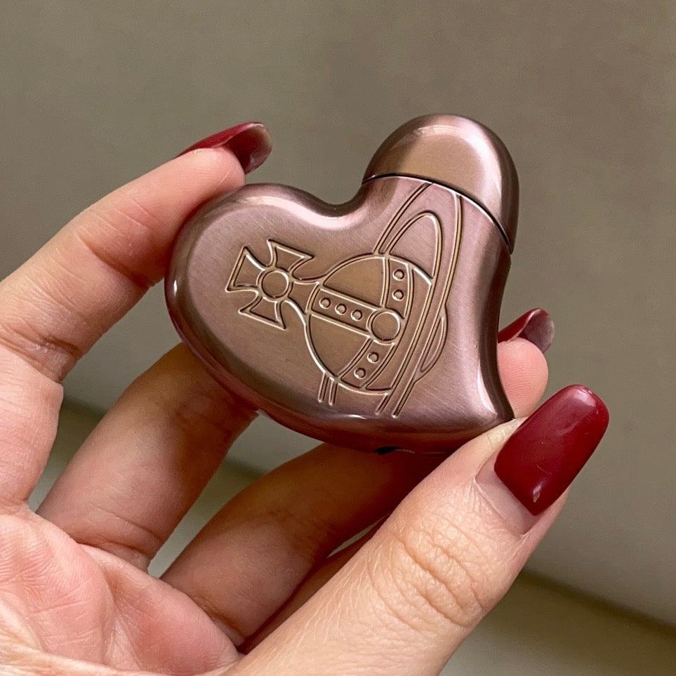 Red Rose Gold Pink Valentines Edition Heart Orb Lighter *2 Colors*