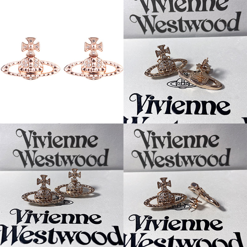 Abstract Shape Multigem 2D Orb Earrings (4 Colors)