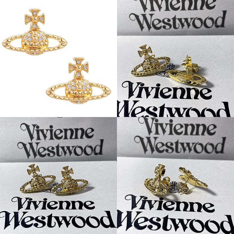 Abstract Shape Multigem 2D Orb Earrings (4 Colors)