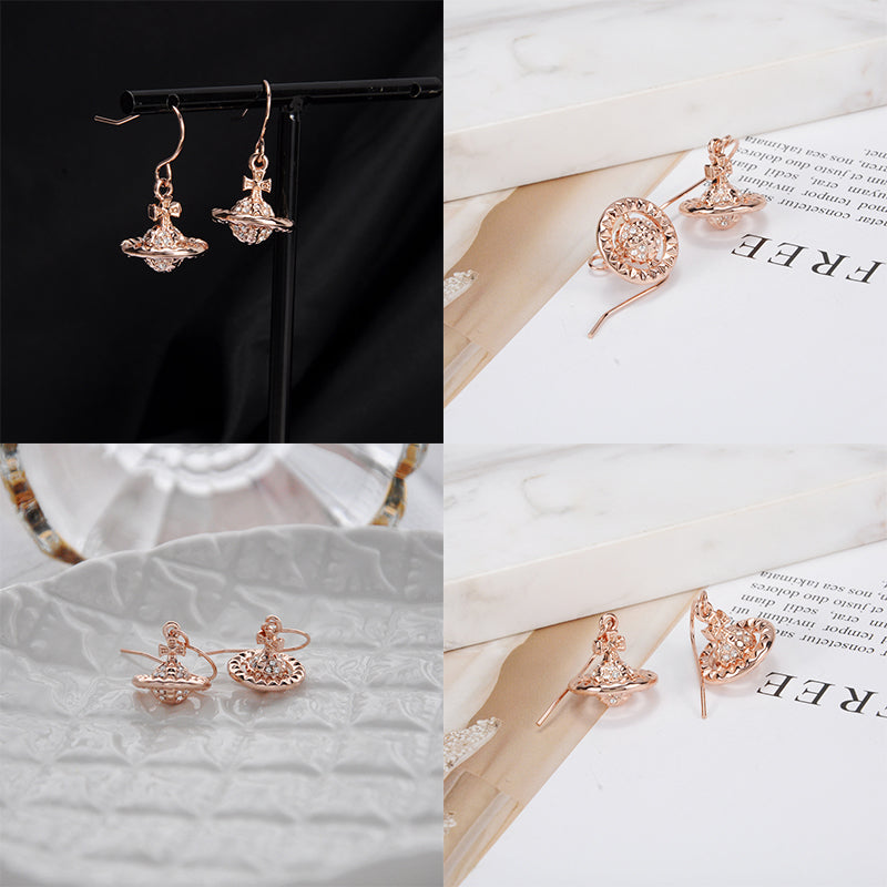 Abstract Shape Multigem 3D Orb Earrings (5 Colors)