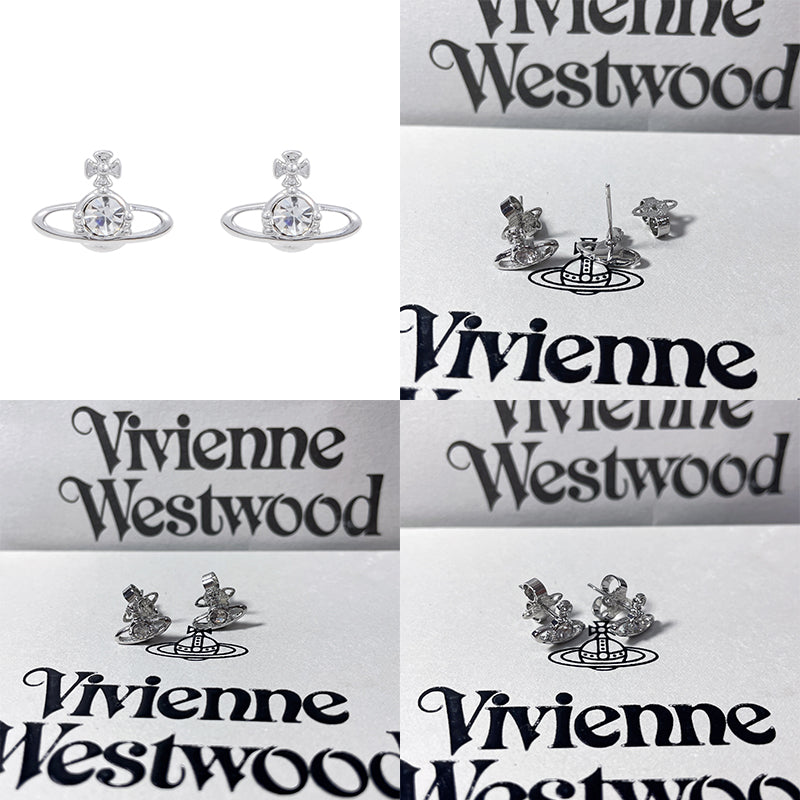 Mini Gem Stud Orb Pendant Earrings (6 Colors)