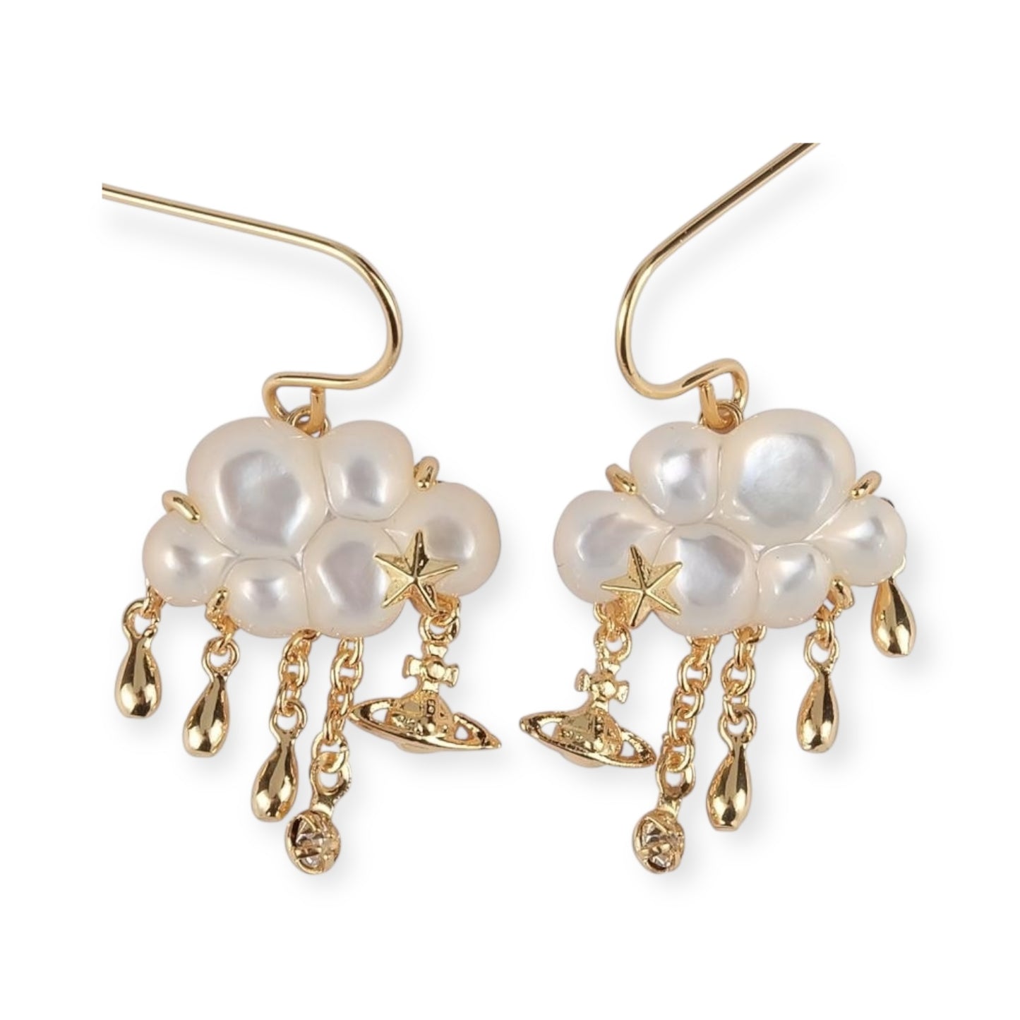 Rain Cloud Charm Pendant Earrings (3 Colors)