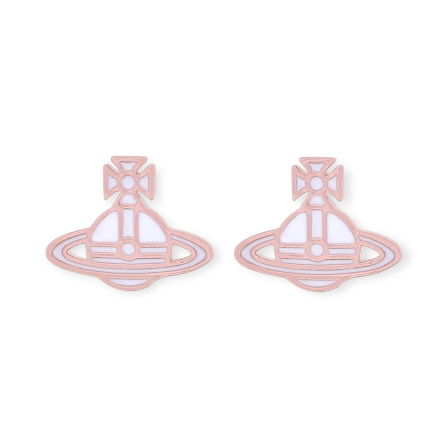 Multicolor Outline Orb Design 2D Earrings (12 Colors)