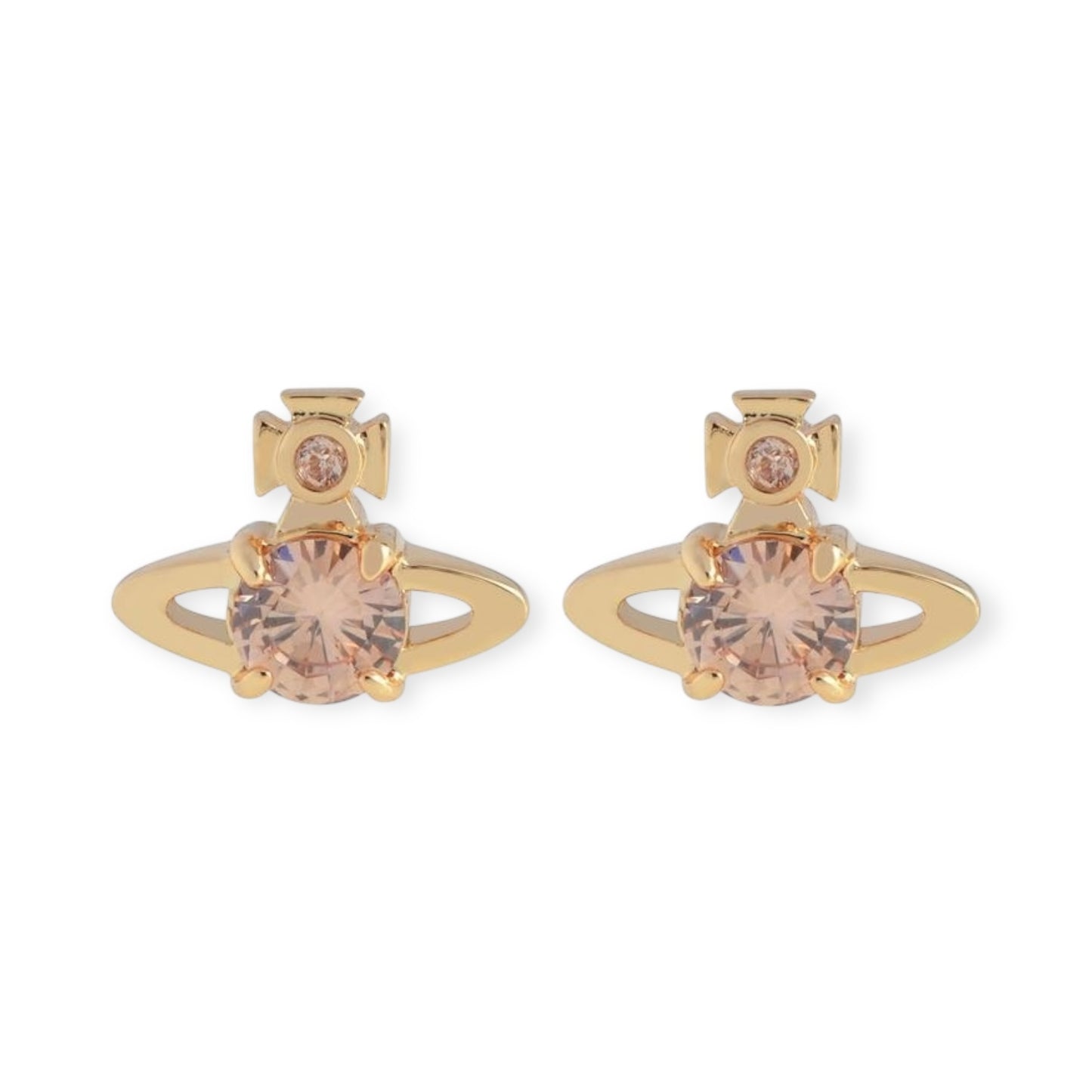 Mini Gem Stud Orb Pendant Earrings (5 Colors)