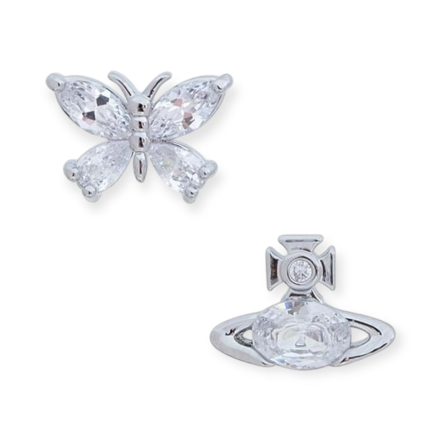 Butterfly Gemstone Earrings (3 Colors, 2 Styles)