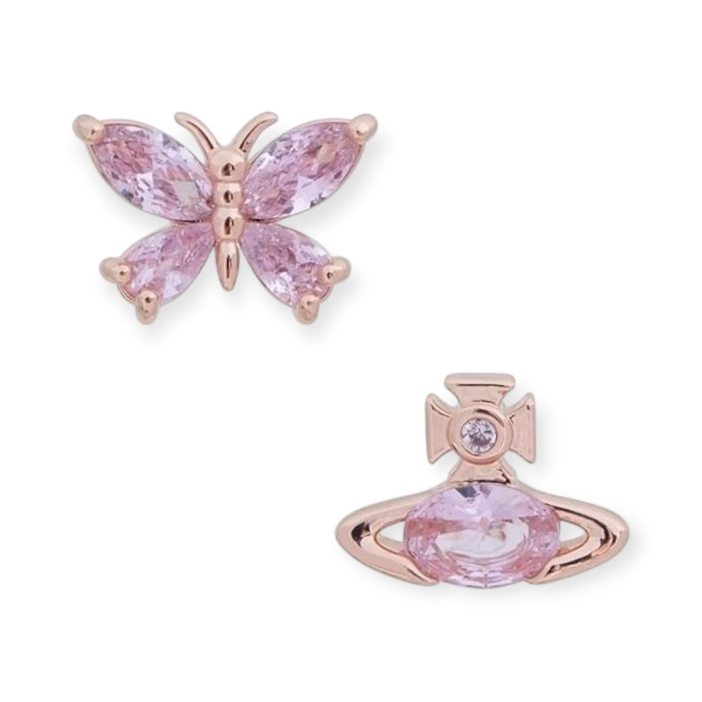 Butterfly Gemstone Earrings (3 Colors, 2 Styles)