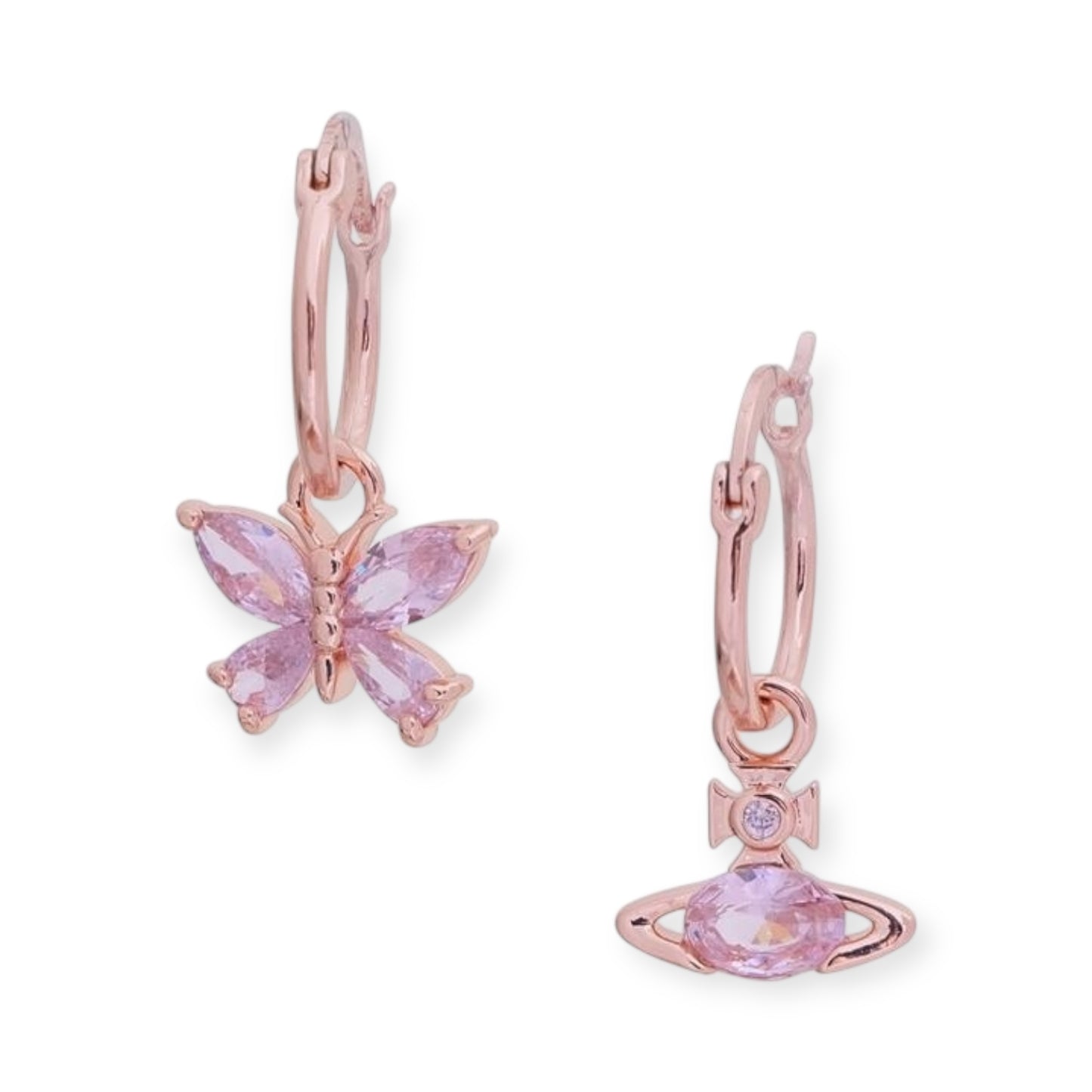 Butterfly Gemstone Earrings (3 Colors, 2 Styles)