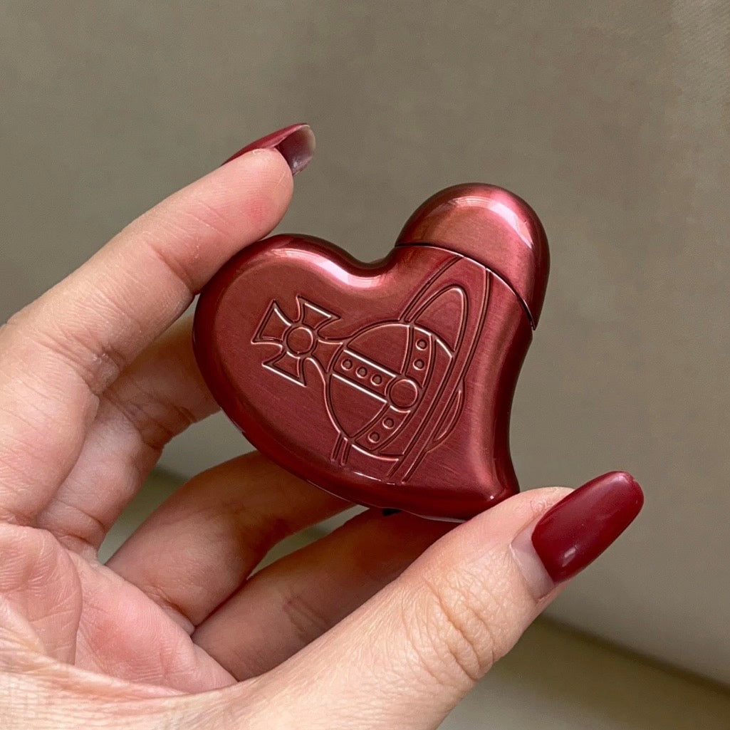 Red Rose Gold Pink Valentines Edition Heart Orb Lighter *2 Colors*