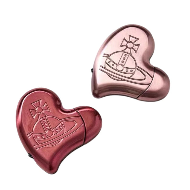 Red Rose Gold Pink Valentines Edition Heart Orb Lighter *2 Colors*