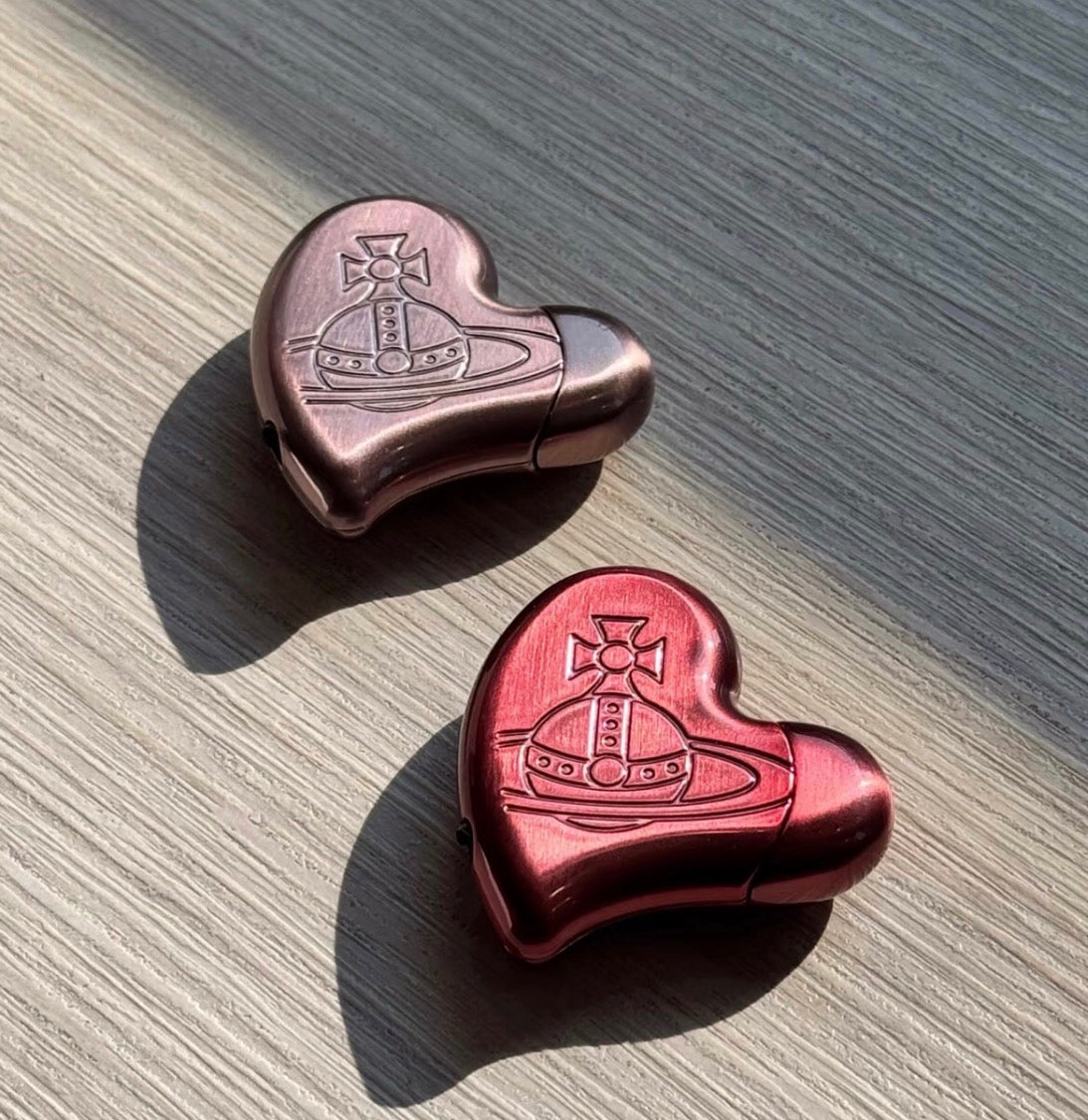 Red Rose Gold Pink Valentines Edition Heart Orb Lighter *2 Colors*