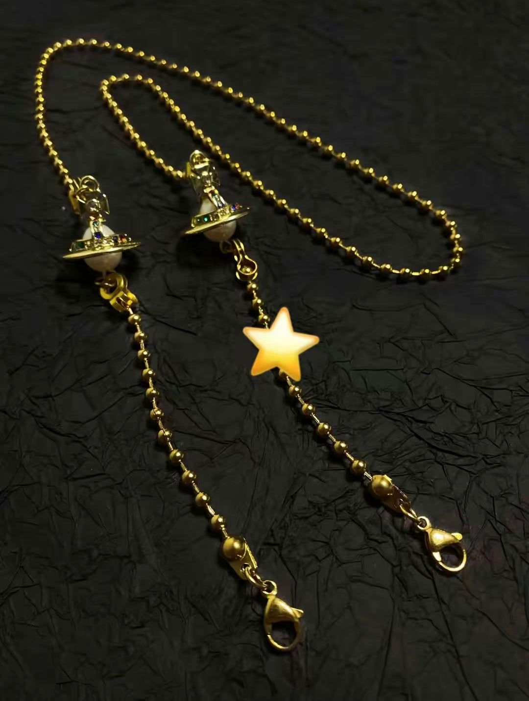 Shins Lighter Orb Necklace Gold & Silver