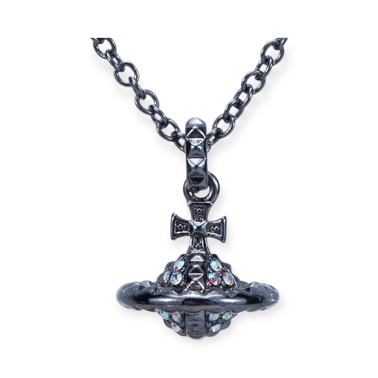 Abstract Shape Multigem 3D Orb Necklace (5 Colors)