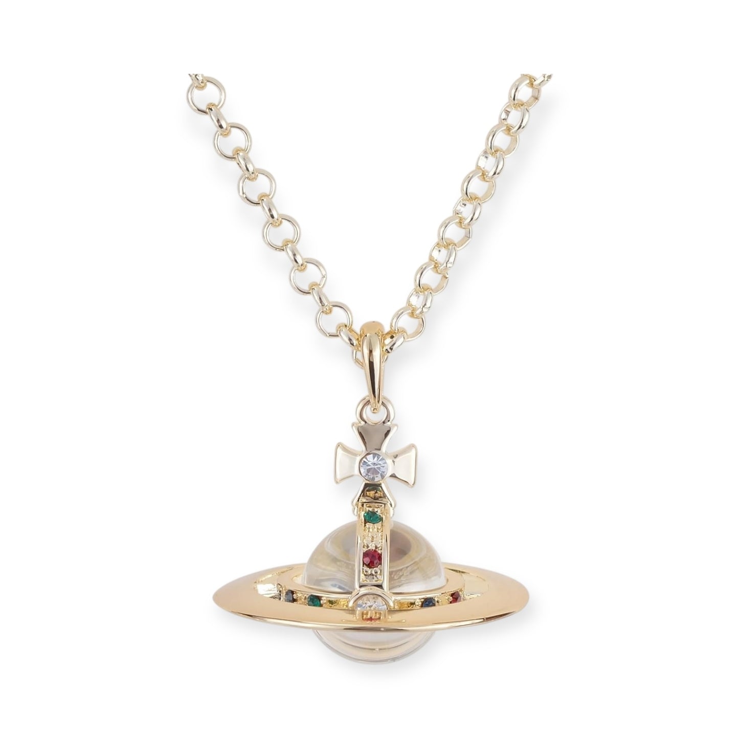 20MM Medium Saturn Orb Pendant Necklace (28 Styles)