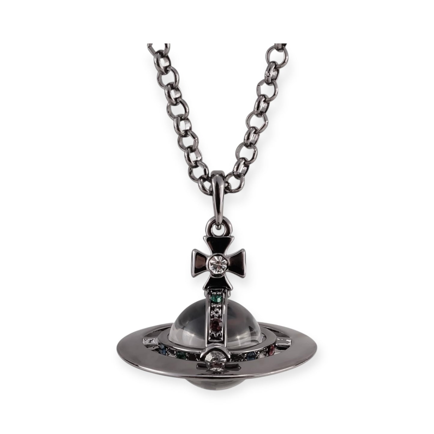 20MM Medium Saturn Orb Pendant Necklace (28 Styles)