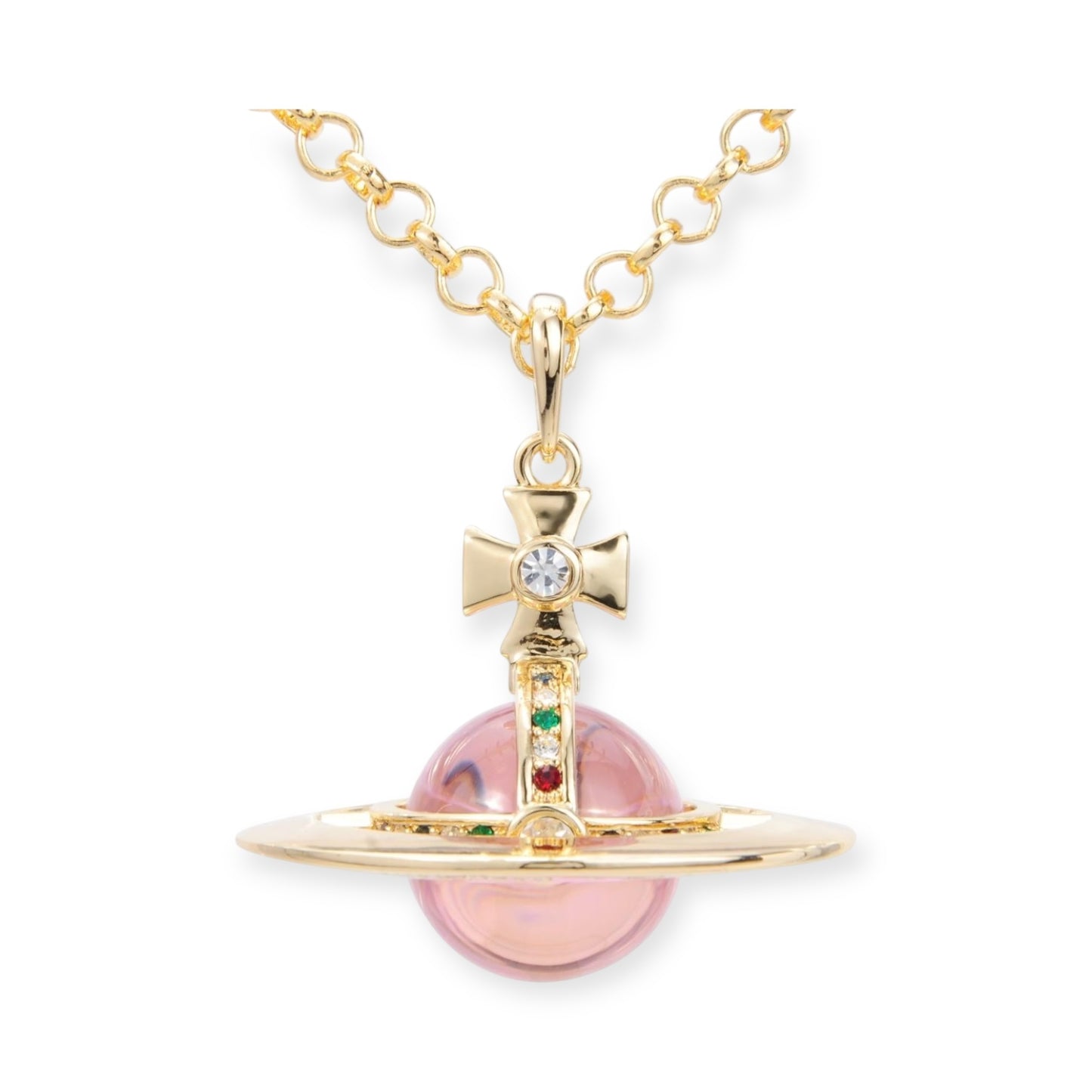 20MM Medium Saturn Orb Pendant Necklace (28 Styles)