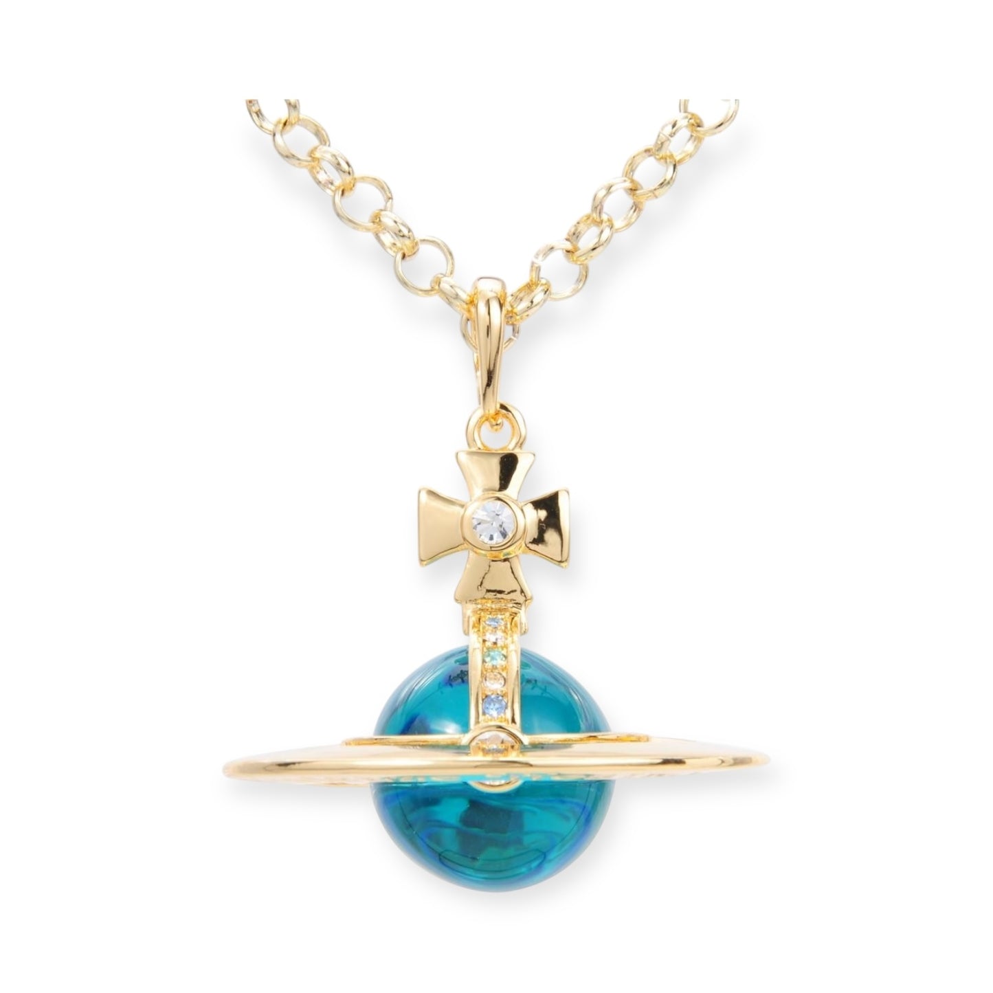 20MM Medium Saturn Orb Pendant Necklace (28 Styles)