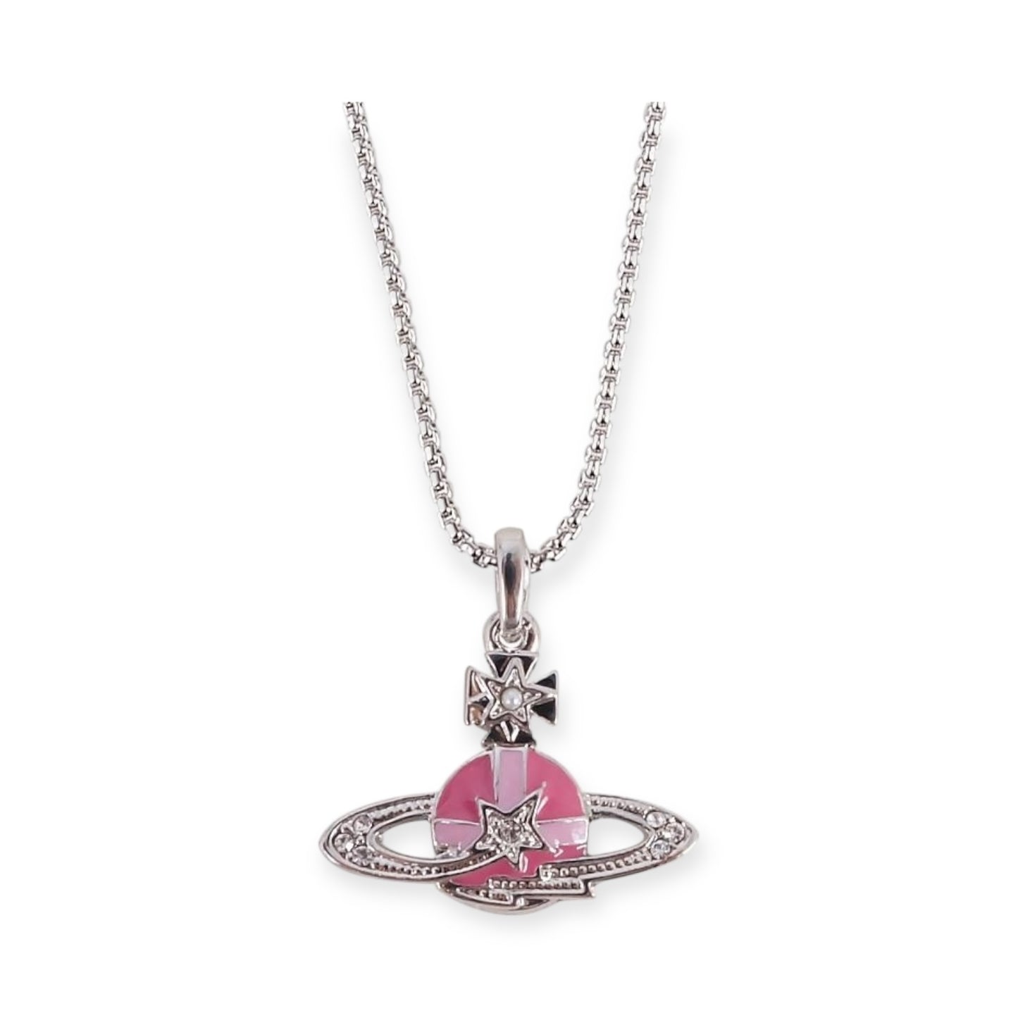 Multicolor Mini 10MM Orb Shooting Star Saturn Necklace (3 colors)