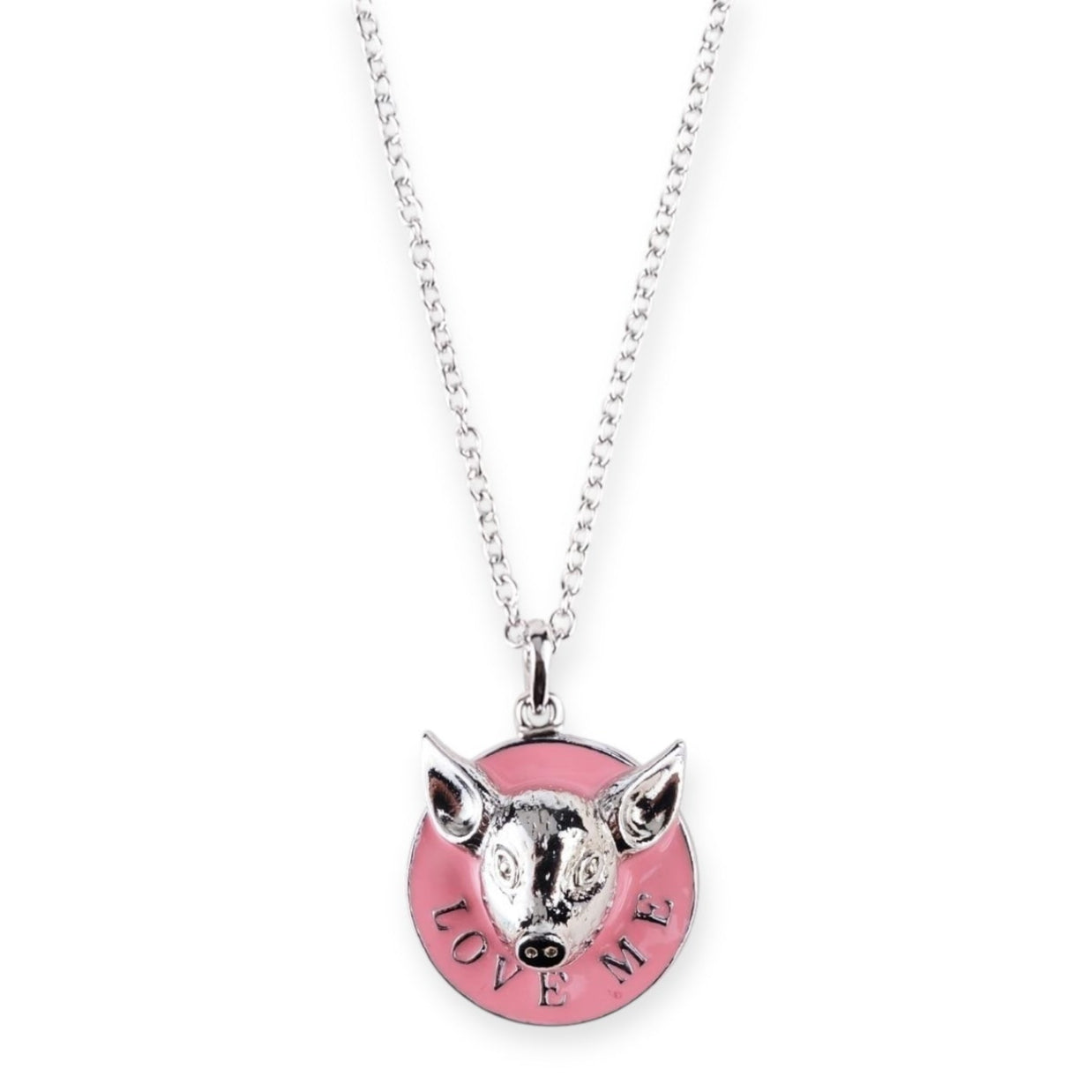 Pig Pink Love Me Pendant Necklace