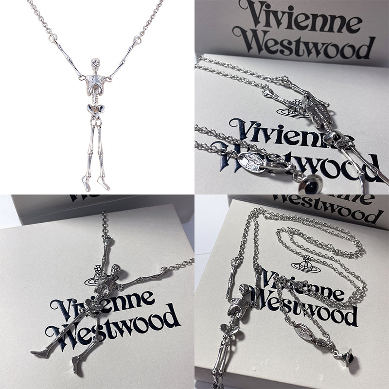 Skeleton Body Pendant Necklace (3 Colors)