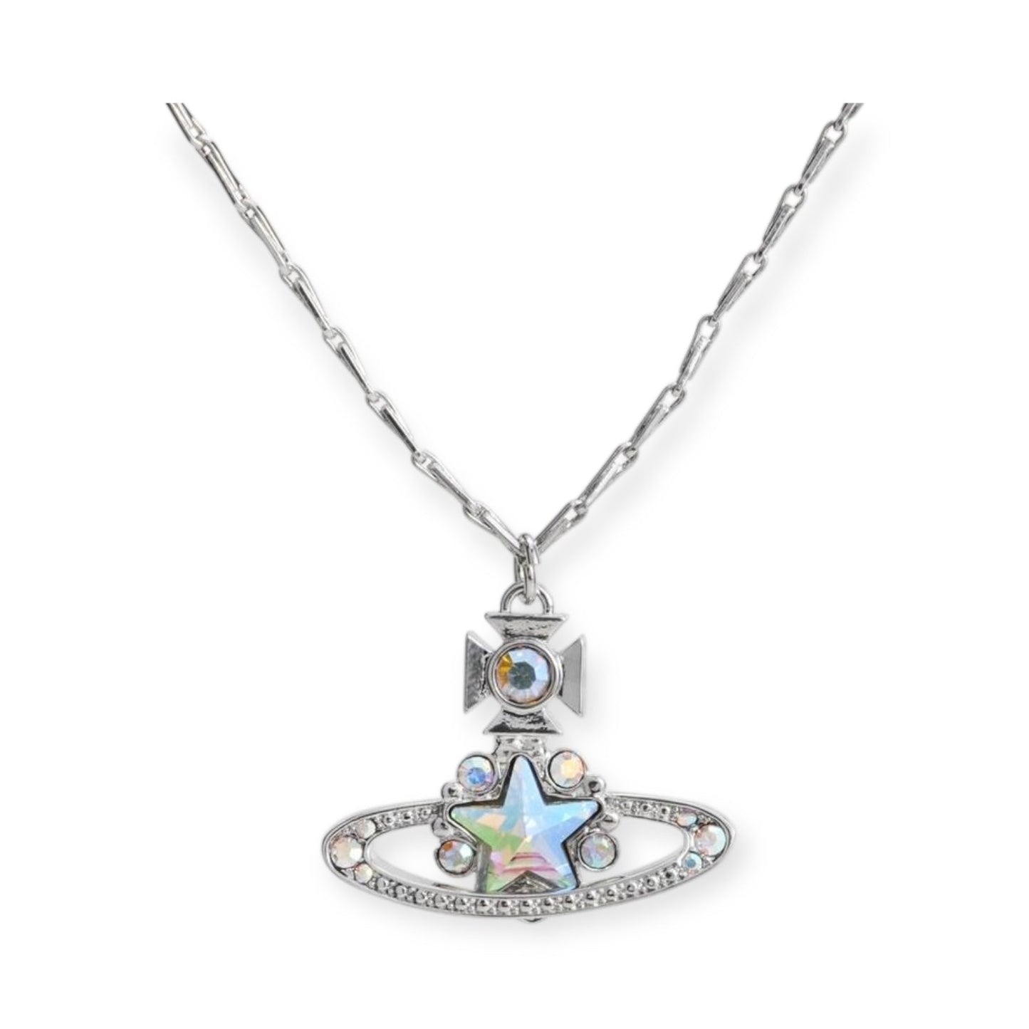 Star Pendant Orb Necklace Gold & Silver *2 colors*