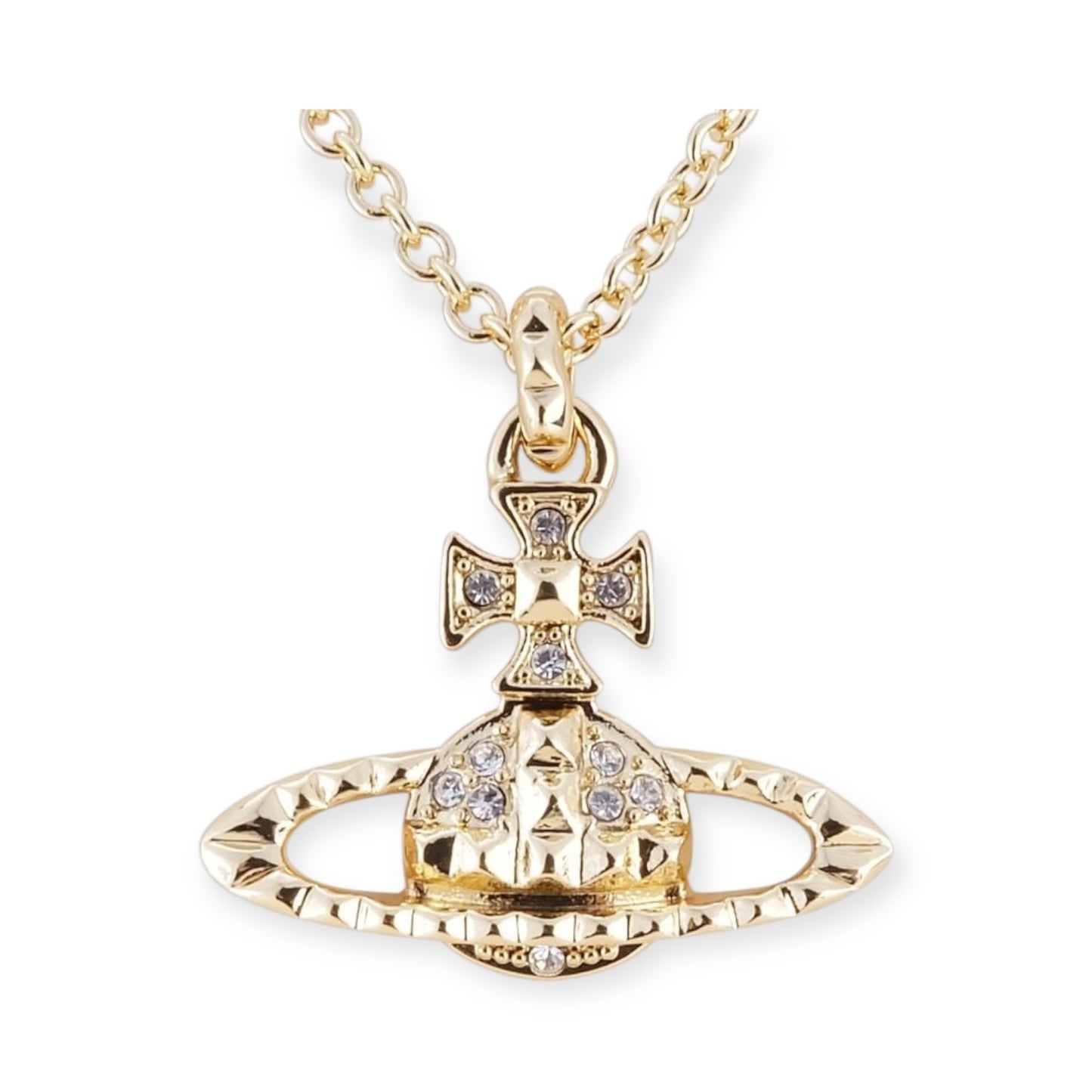 Abstract Shape Multigem 2D Orb Necklace (4 colors)