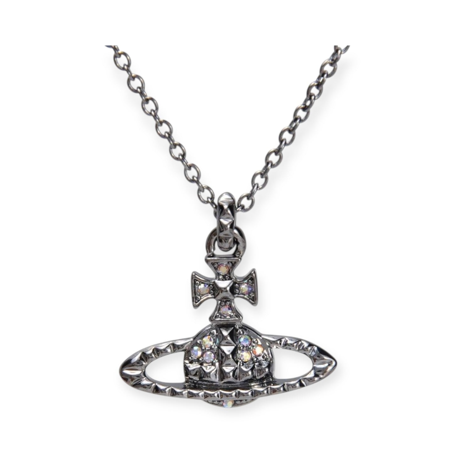 Abstract Shape Multigem 2D Orb Necklace (4 colors)