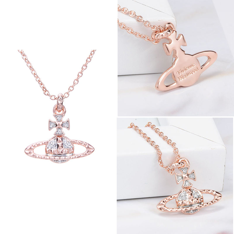 Abstract Shape Multigem 2D Orb Necklace (4 colors)