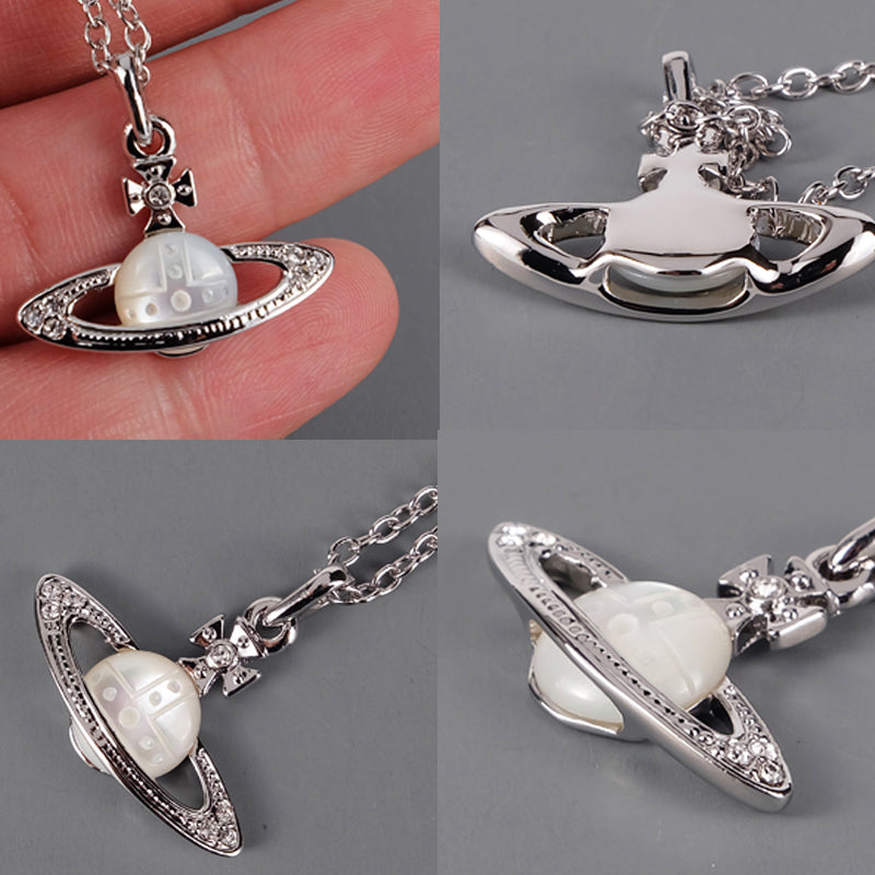 Mini Green Pearl Orb 10MM Pendant Necklace (2 colors)