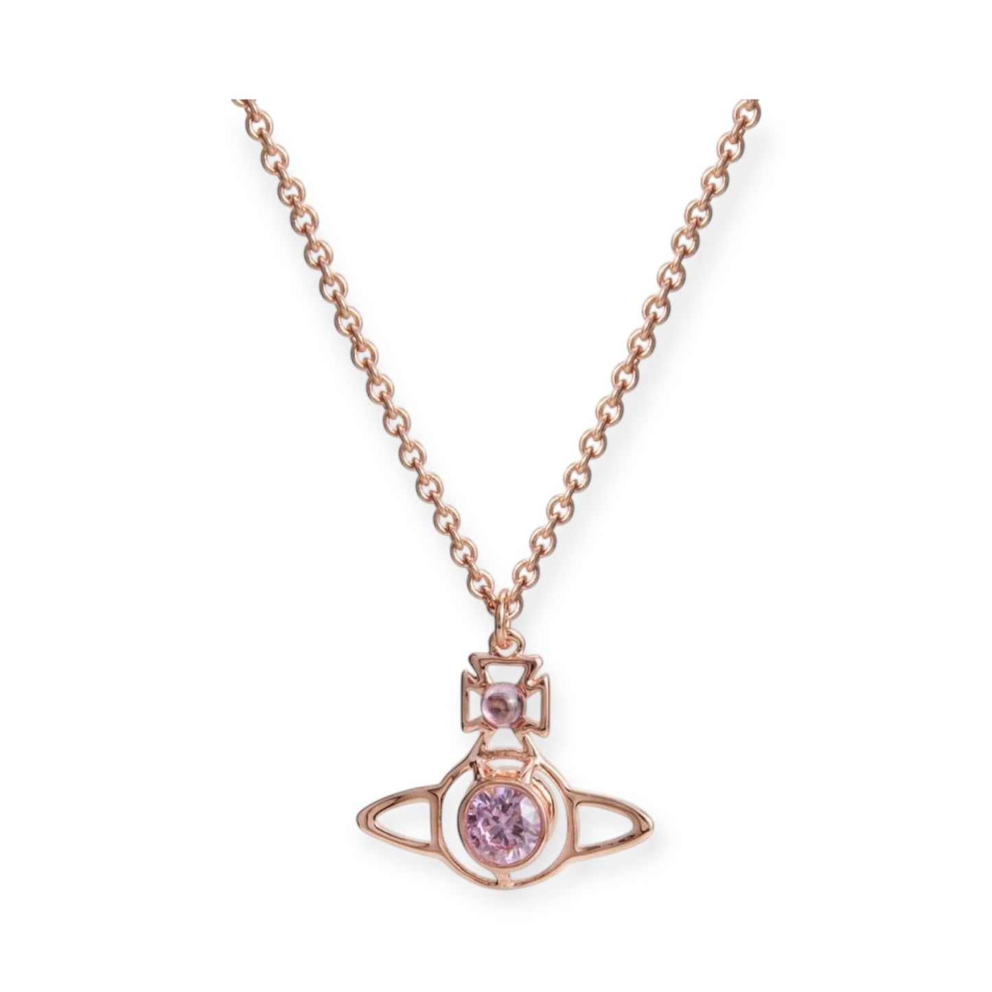 Middle Gem Outline Pendant Orb Necklace (2 colors)